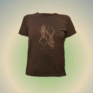 Brown X-ray frog baby tee 🤎 Size L
